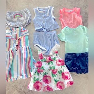 EUC 8 piece girl bundle. Size 12 month